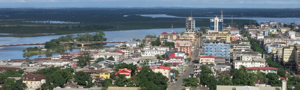 Monrovia, Liberia's capital, view from Ducor.
